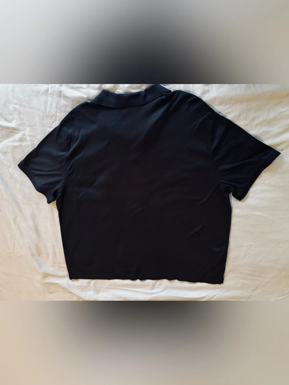 BANANA REPUBLIC Mens Luxury Touch Short Sleeve Black Polo Shirt